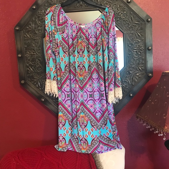 R.Rouge USA Polyester & Spandex Dress - Picture 2 of 3